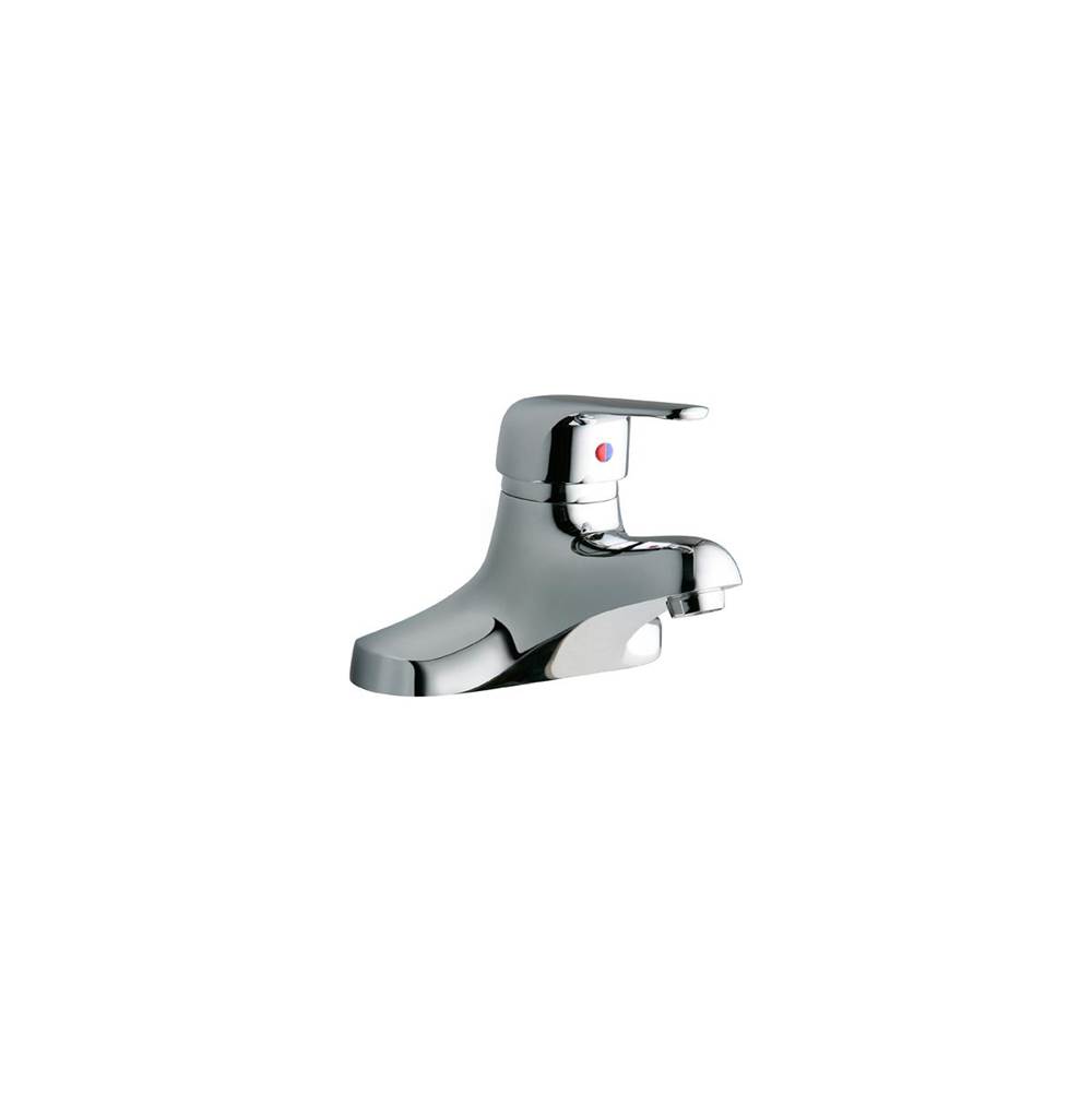 Henry Kitchen and BathElkay4'' Centerset with Exposed Deck Lavatory Faucet Integral Spout Single Control 4'' Wristblade Handle Chrome