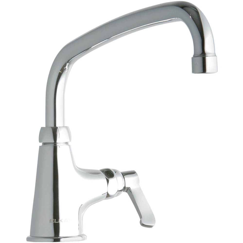 Henry Kitchen and BathElkaySingle Hole with Single Control Faucet with 10'' Arc Tube Spout 2'' Lever Handle Chrome