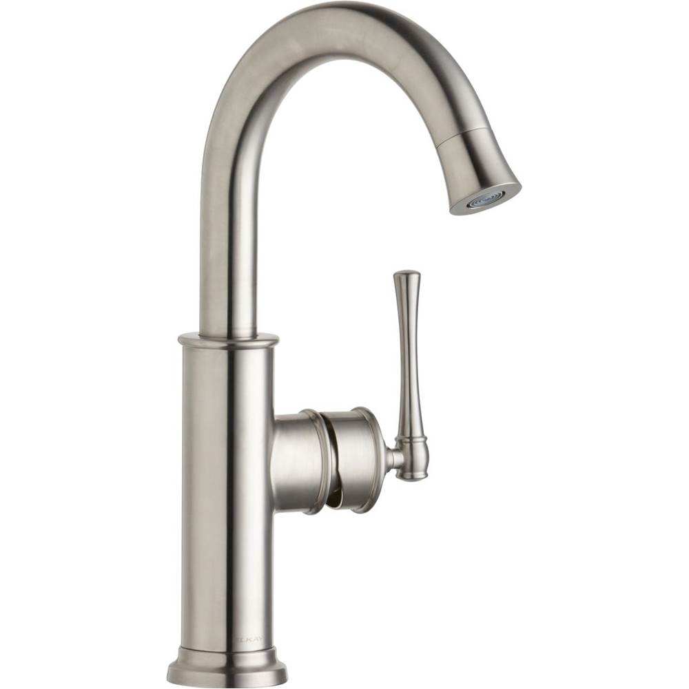 Henry Kitchen and BathElkayExplore Single Hole Bar Faucet with Forward Only Lever Handle Lustrous Steel