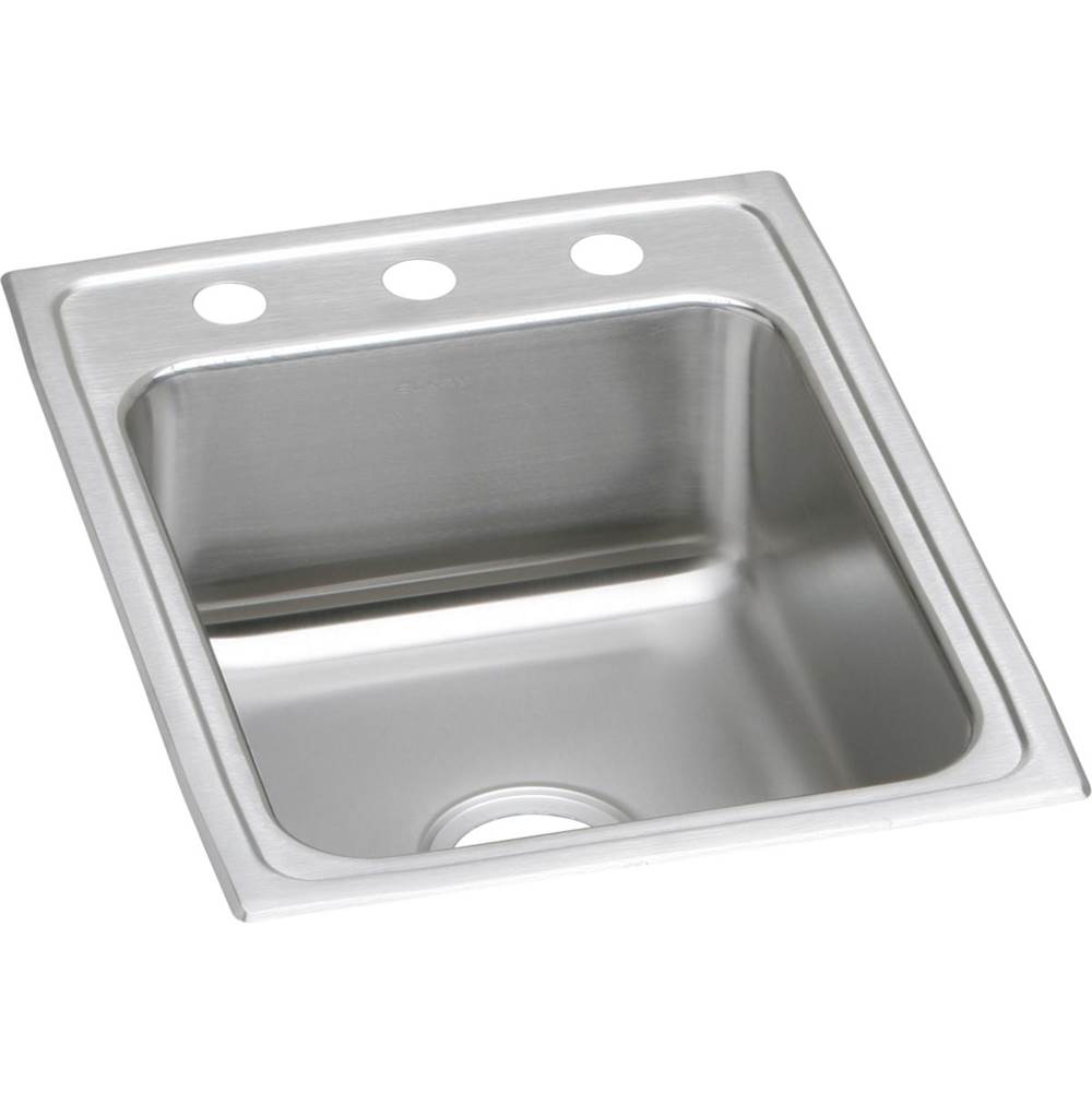 Henry Kitchen and BathElkayLustertone Classic Stainless Steel 17'' x 22'' x 7-5/8'', Single Bowl Drop-in Sink