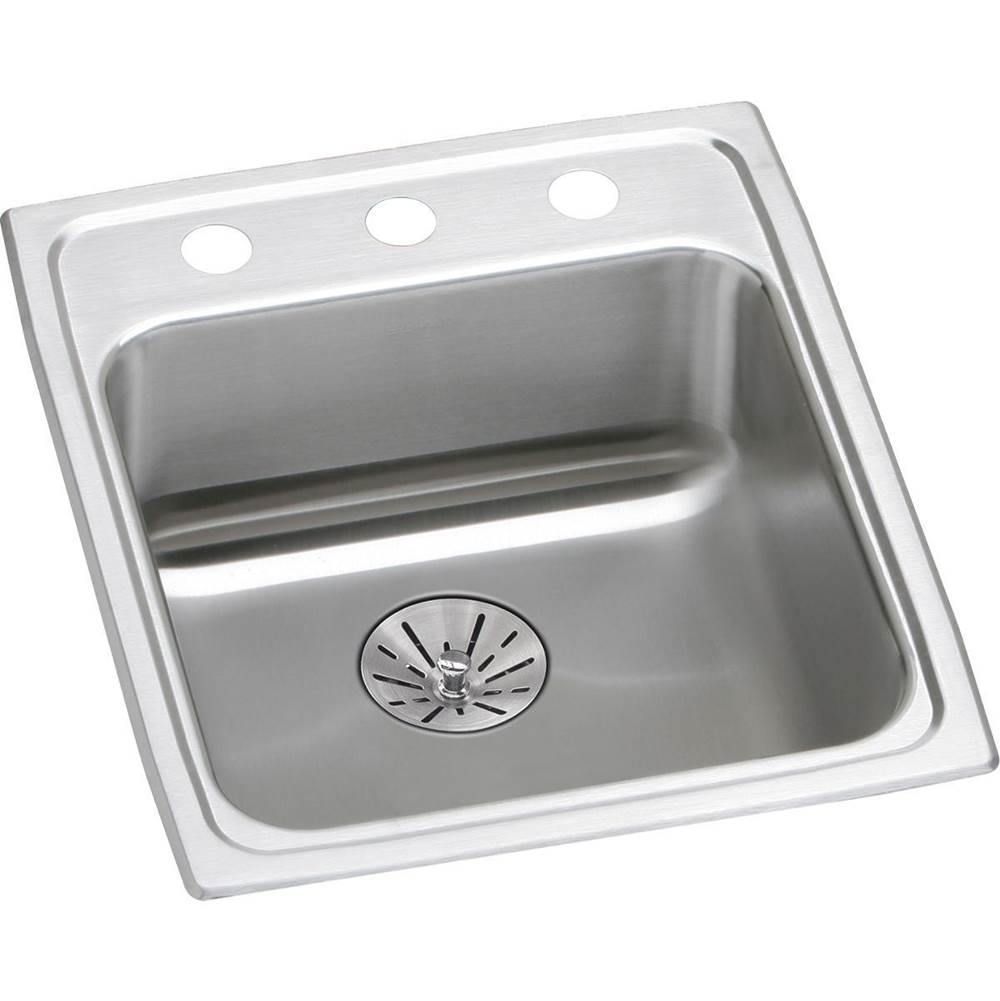 Henry Kitchen and BathElkayLustertone Classic Stainless Steel 17'' x 20'' x 6-1/2'', Single Bowl Drop-in ADA Sink with Perfect Drain
