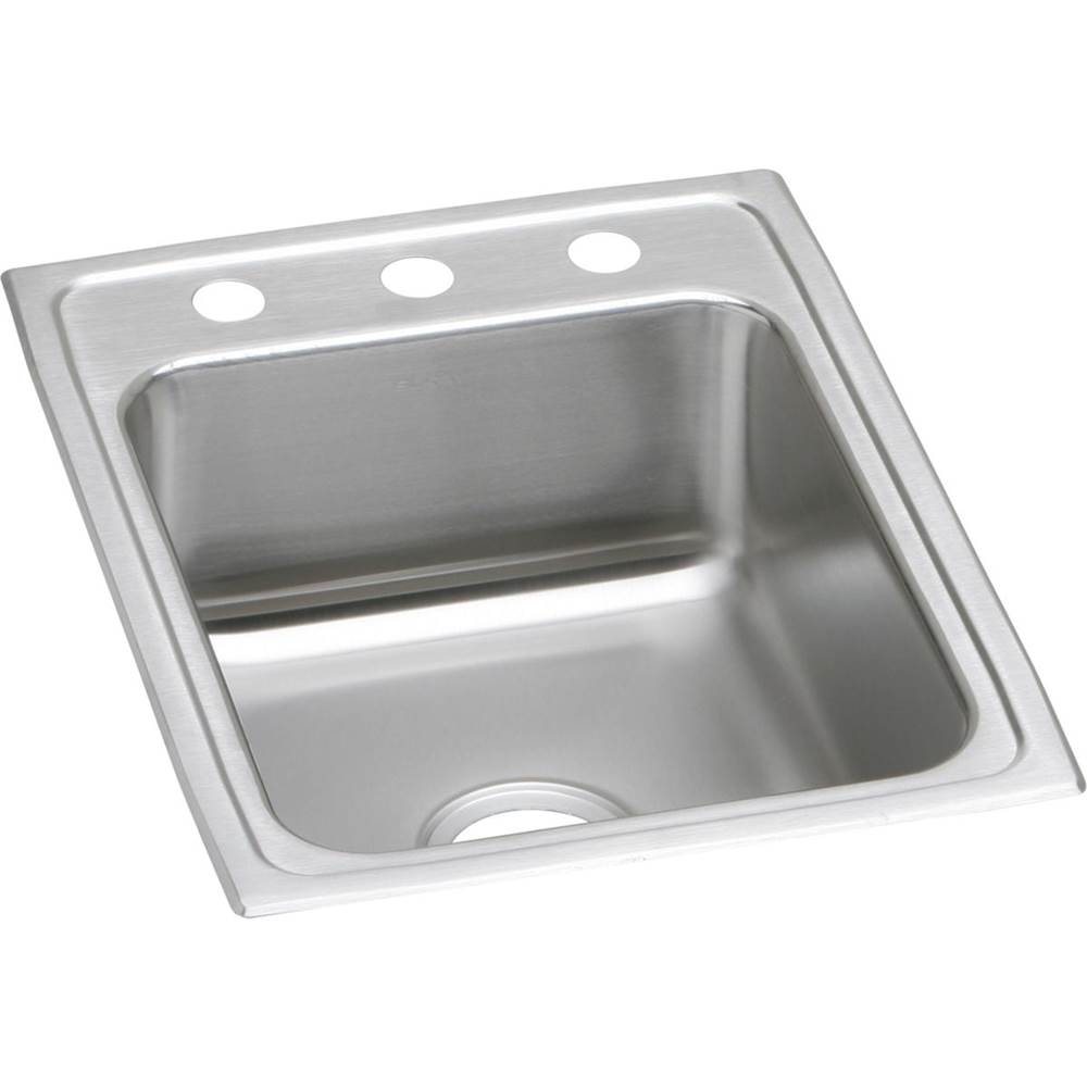 Henry Kitchen and BathElkayLustertone Classic Stainless Steel 17'' x 22'' x 6'', 2-Hole Single Bowl Drop-in ADA Sink