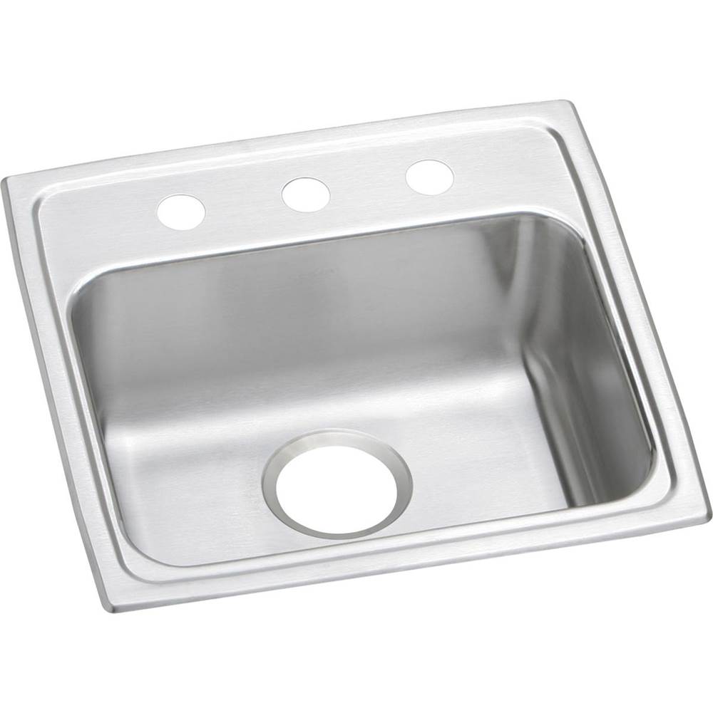 Henry Kitchen and BathElkayLustertone Classic Stainless Steel 19-1/2'' x 19'' x 4-1/2'', 1-Hole Single Bowl Drop-in ADA Sink