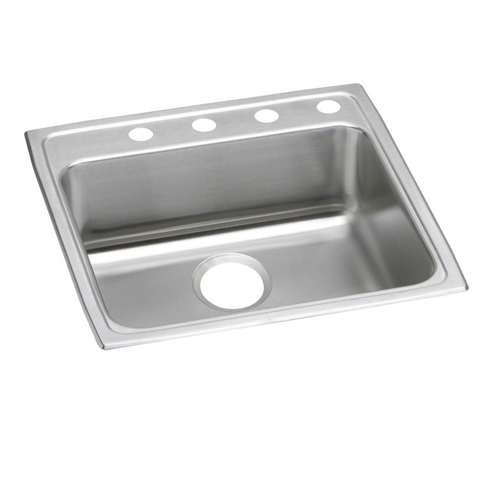 Henry Kitchen and BathElkayLustertone Classic Stainless Steel 22'' x 22'' x 4'', 1-Hole Single Bowl Drop-in ADA Sink