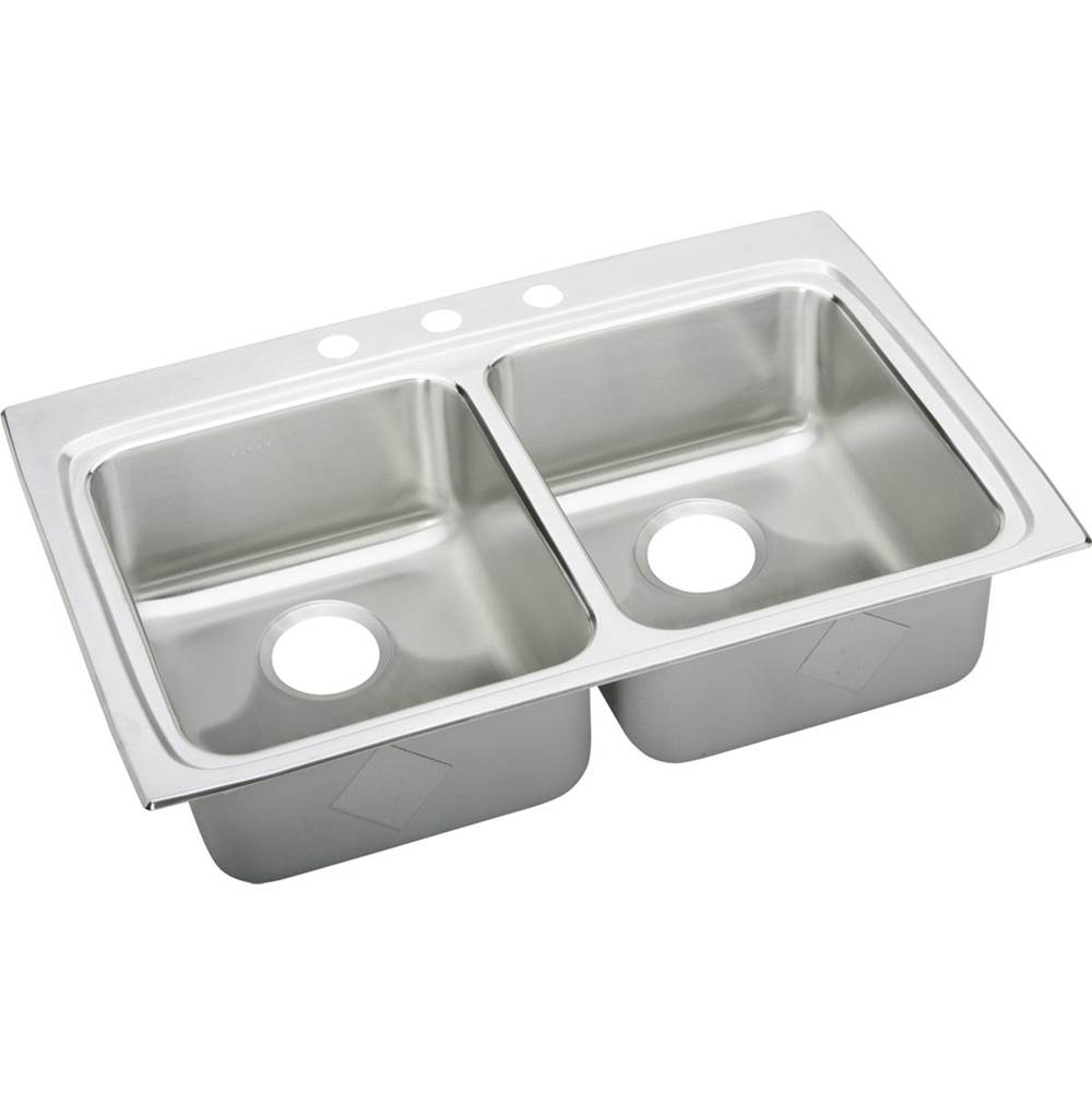 Elkay Drop In Double Bowl Sink Kitchen Sinks item LRADQ3322553