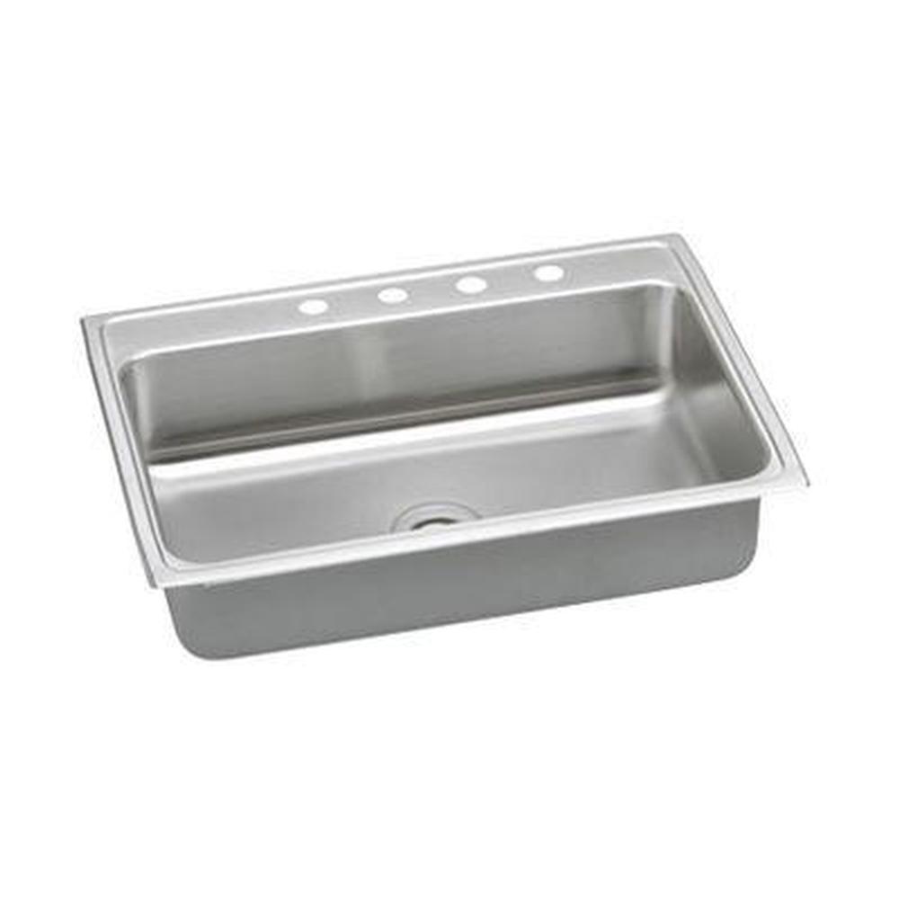 Henry Kitchen and BathElkayLustertone Classic Stainless Steel 31'' x 22'' x 7-5/8'', Single Bowl Drop-in Sink with Quick-clip