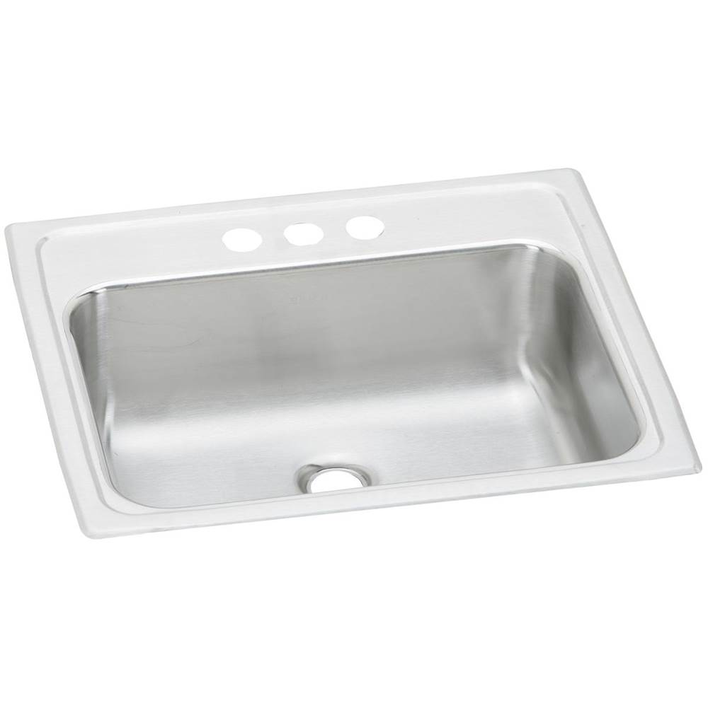 Henry Kitchen and BathElkayCelebrity Stainless Steel 19'' x 17'' x 6-1/8'', Single Bowl Drop-in Bathroom Sink
