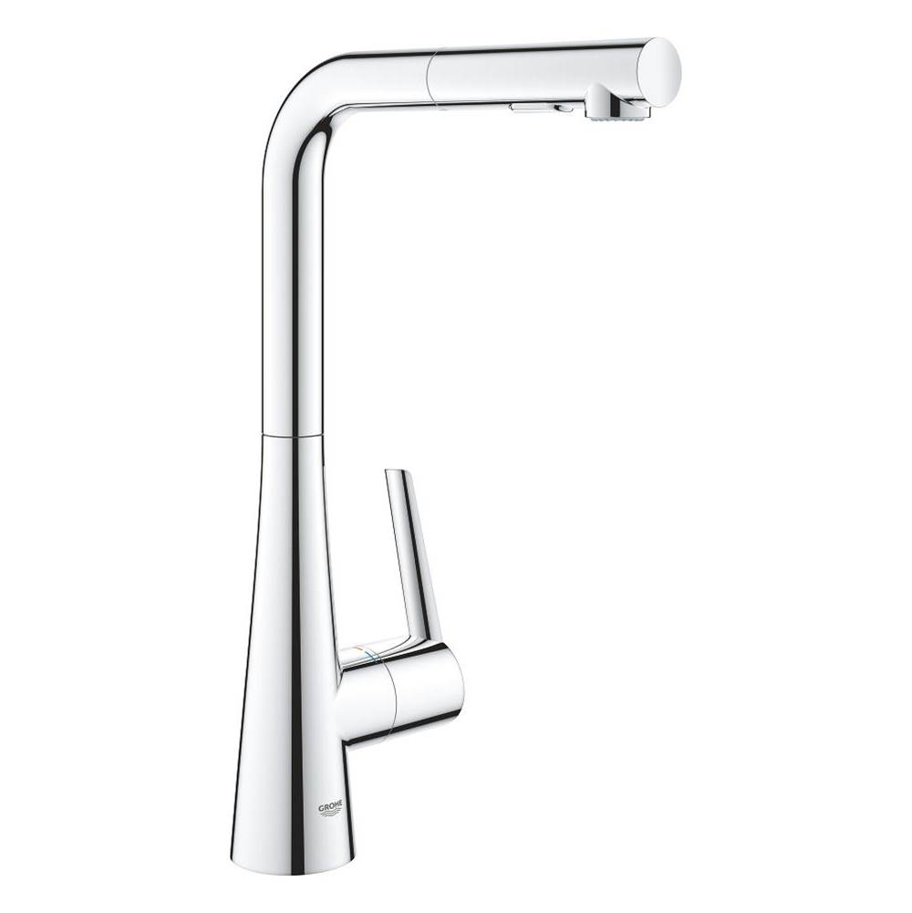 Henry Kitchen and BathGroheSingle-Handle Pull-Out Kitchen Faucet Dual Spray 1.75 GPM