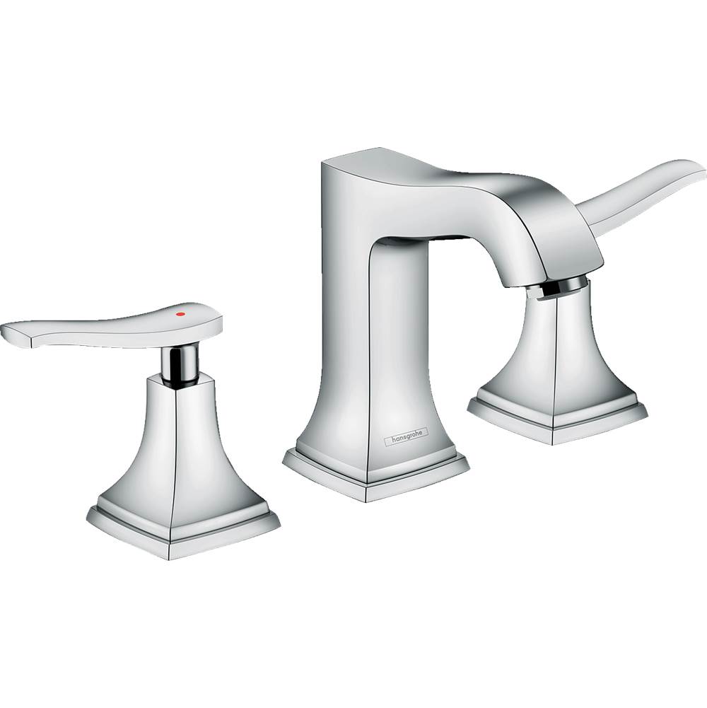 Henry Kitchen and BathHansgroheMetropol Classic Widespread Faucet 110 with Lever Handles and Pop-Up Drain, 1.2 GPM in Chrome