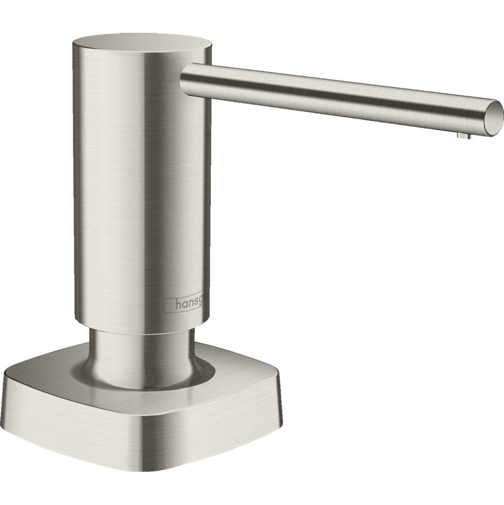 Henry Kitchen and BathHansgroheMetris Soap Dispenser in Steel Optic