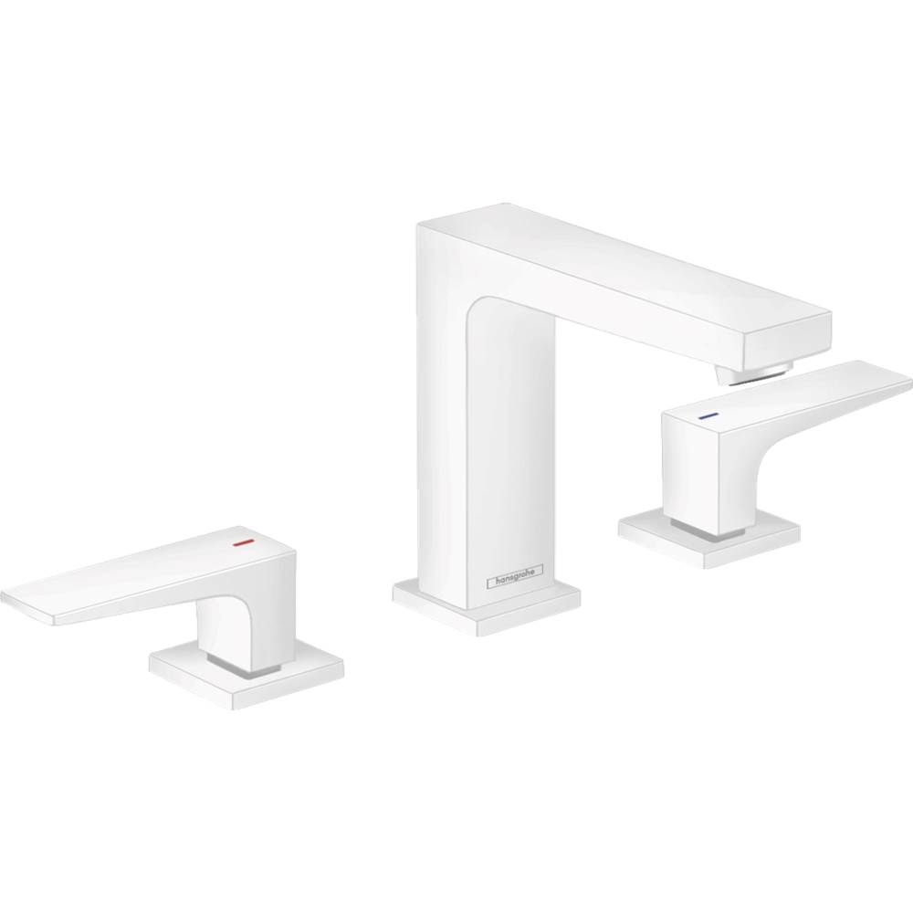Henry Kitchen and BathHansgroheMetropol Widespread Faucet 110 with Lever Handles and Pop-Up Drain, 1.2 GPM in Matte White