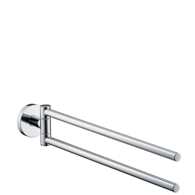 Henry Kitchen and BathHansgroheLogis Dual Towel Bar in Chrome