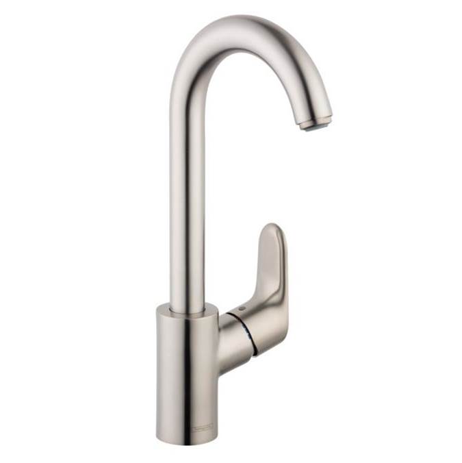 Henry Kitchen and BathHansgroheFocus Bar Faucet, 1.5 GPM in Steel Optic