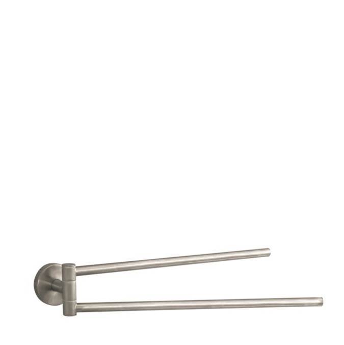 Henry Kitchen and BathHansgroheLogis Dual Towel Bar in Brushed Nickel