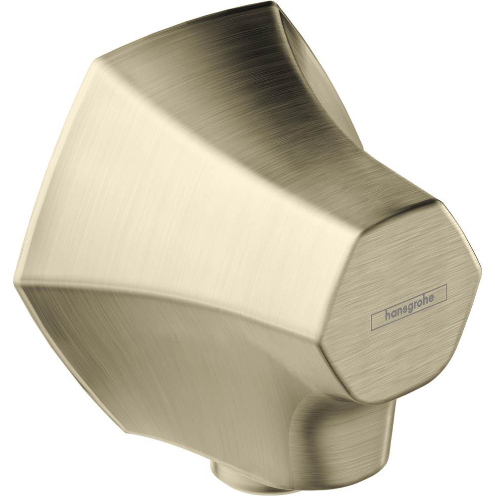 Locarno Wall Outlet with Check Valves in Brushed Nickel