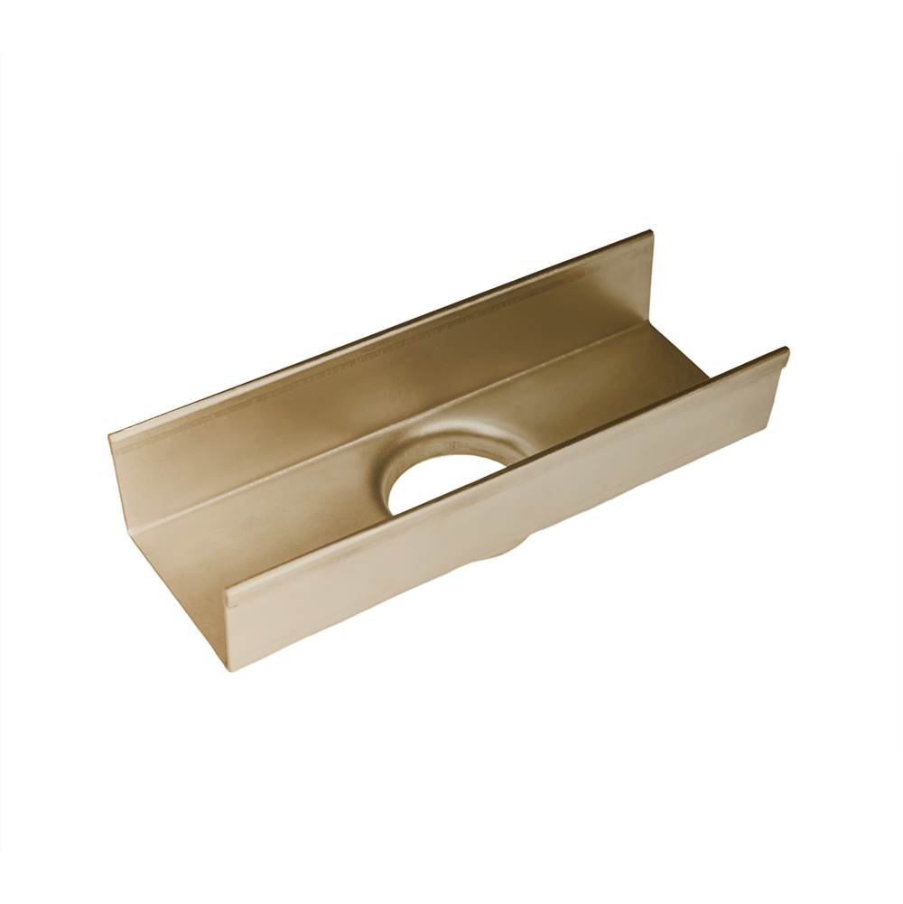 Henry Kitchen and BathInfinity Drain8'' Stainless Steel Outlet Section for S-TIFAS 65 Series in Satin Bronze
