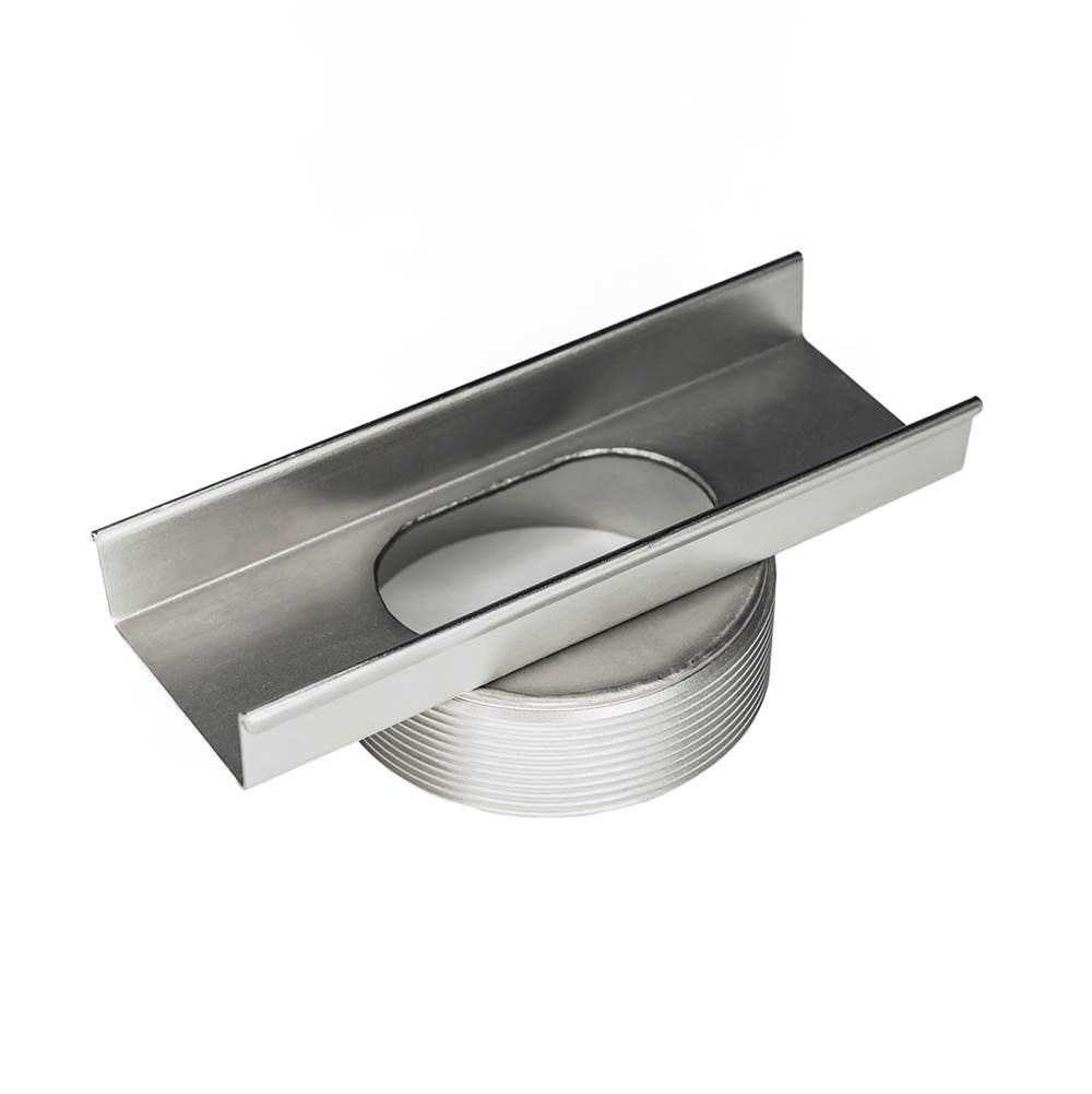 Henry Kitchen and BathInfinity Drain8'' Stainless Steel High Flow Outlet Section for S-AS 99/S-LTIFAS 99 Series in Polished Stainless with 4'' Threaded Nipple