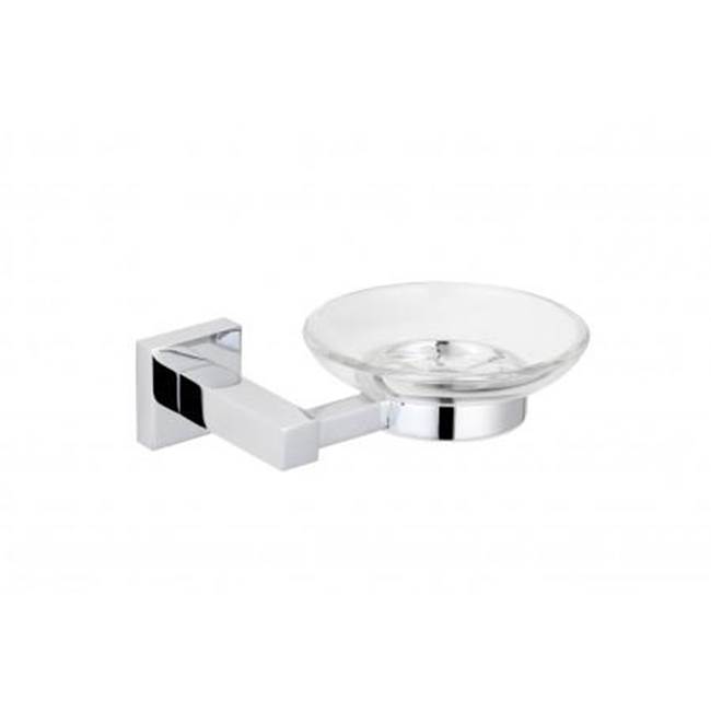 Henry Kitchen and BathKartnersLONDON - Wall Mounted Soap Dish with Chrome Glass-Antique Nickel