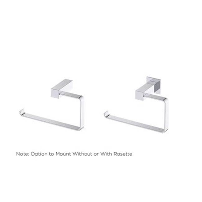 Henry Kitchen and BathKartnersLISBON - Towel Ring (Left)-Brushed Copper