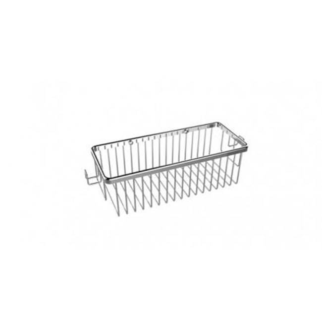 Henry Kitchen and BathKartnersBath & Shower Baskets - Single Wire Basket with Hooks-Matte White