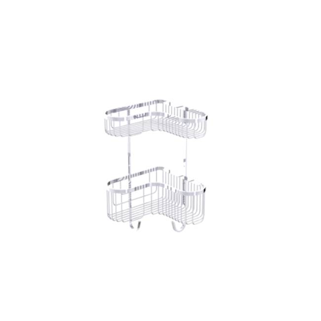 Henry Kitchen and BathKartnersBath & Shower Baskets - Double Wire Basket-Glossy White