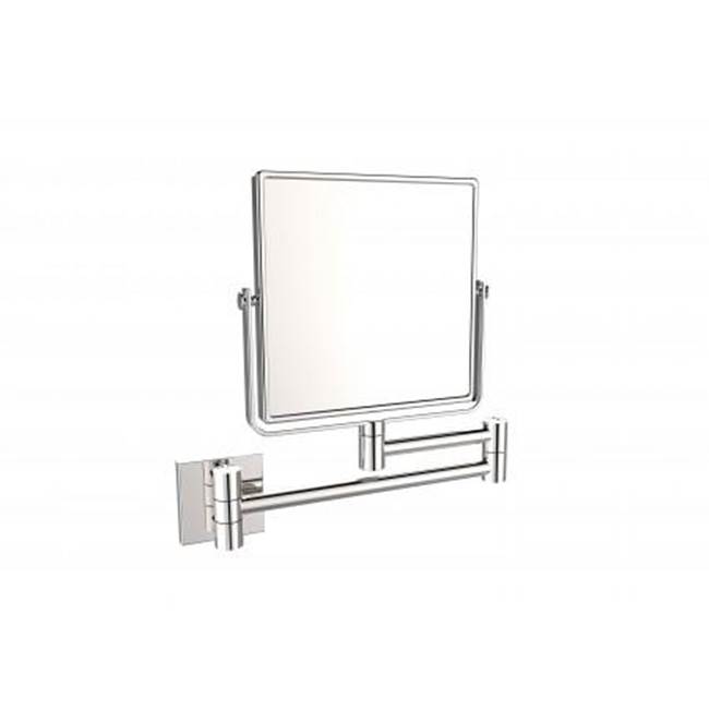 Henry Kitchen and BathKartnersMirror - 6-inch x 6-inch Square Wall Mounted Mirror-Polished Chrome