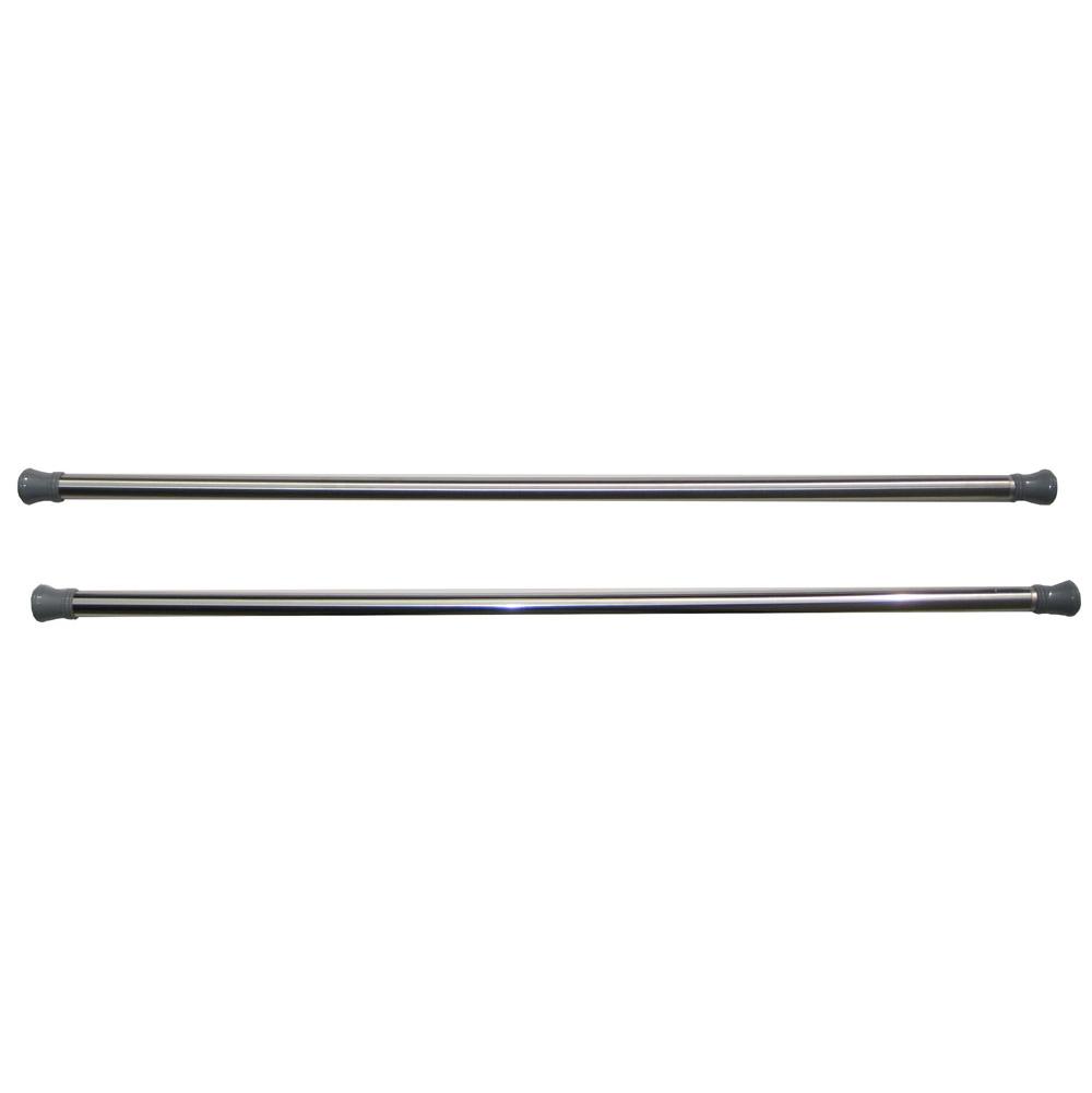 Henry Kitchen and BathKartnersShower Rods - 6 Feet (72-inch) Straight Shower Rod with Round Ends-Polished Finish