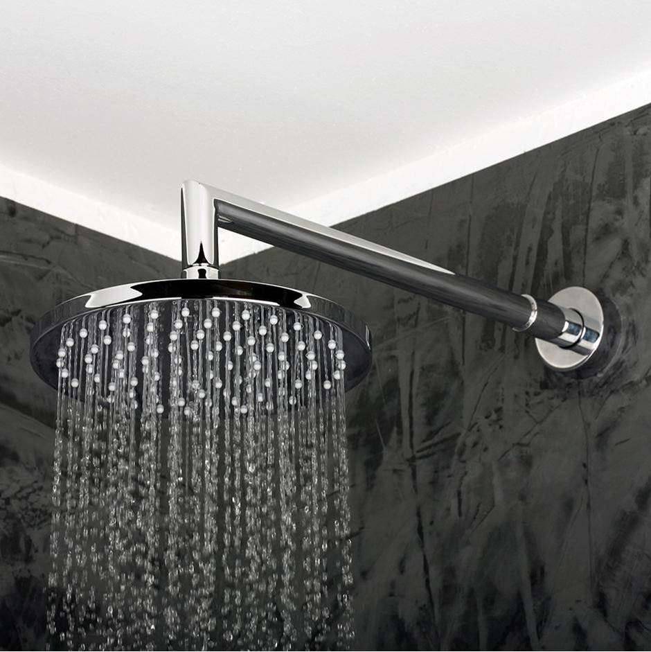 Henry Kitchen and BathLacavaWall-mount tilting round rain shower head, 75 rubber nozzles. Arm and flange sold separately.