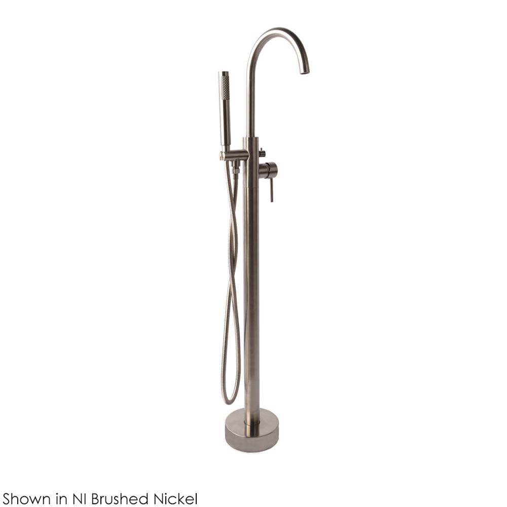 Henry Kitchen and BathLacavaFloor-standing tub filler 37 1/4''H with one lever handle, two-way diverter, and hand-held shower with 59'' flexible hose.
