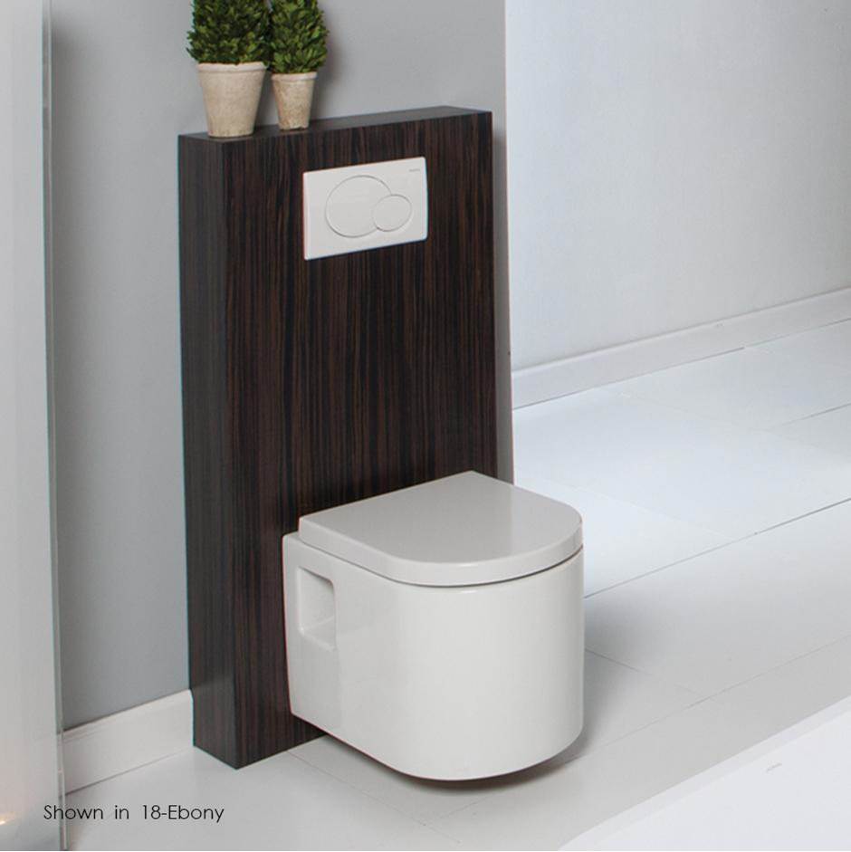 Henry Kitchen and BathLacavaWood box for Geberit in-wall tank & carrier, must be secured to the wall.