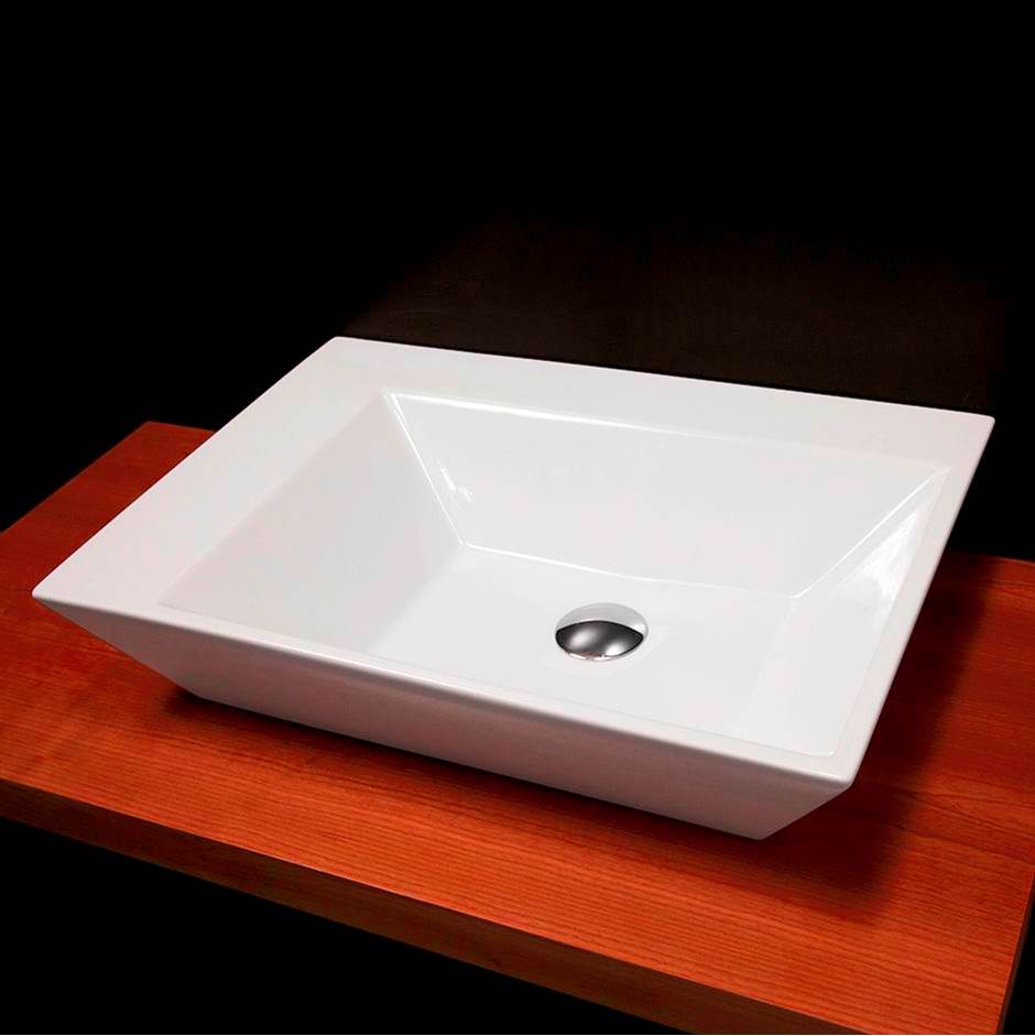 Henry Kitchen and BathLacavaWall-mount or above-counter porcelain Bathroom Sink without an overflow
