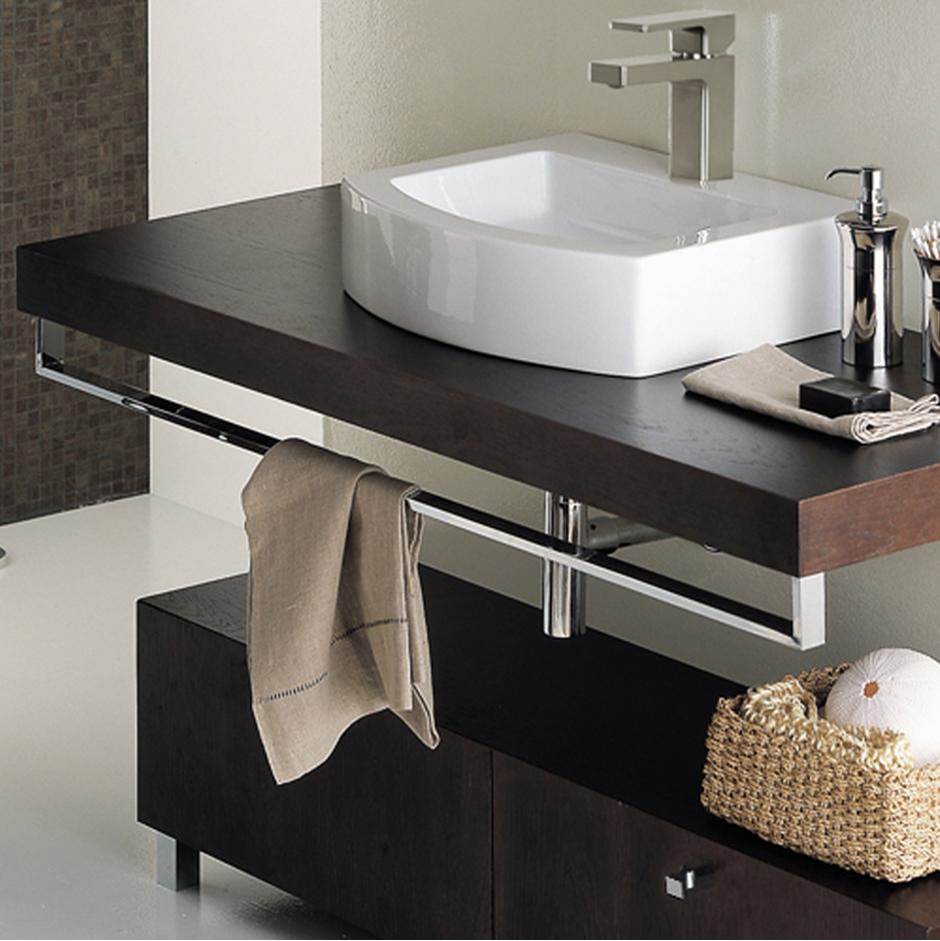 Henry Kitchen and BathLacavaCountertop-mounted metal towel bar, 29''W, 4 7/8''H