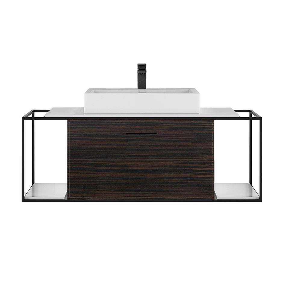 Henry Kitchen and BathLacavaMetal frame  for wall-mount under-counter vanity LIN-VS-48. Sold together with the cabinet and countertop.  W: 48'', D: 21'', H: 16''.