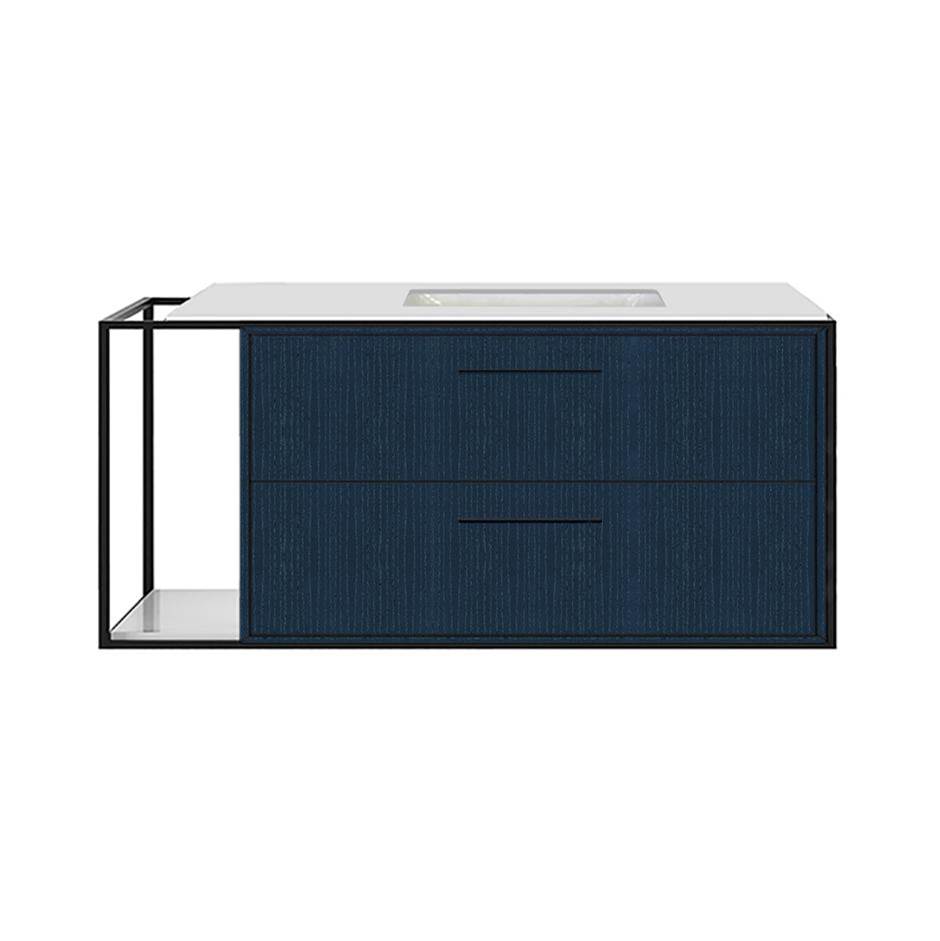 Henry Kitchen and BathLacavaMetal frame  for wall-mount under-counter vanity LIN-UN-48R. Sold together with the cabinet and countertop.  W: 48'', D: 21'', H: 20''.