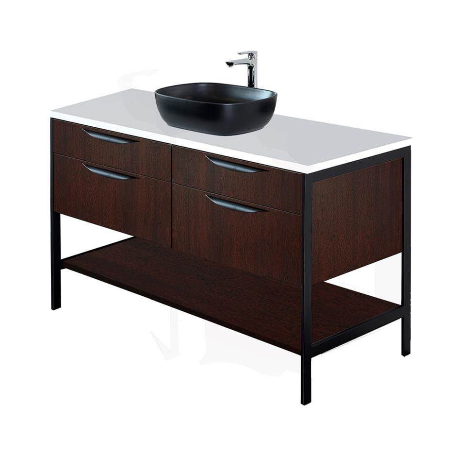 Henry Kitchen and BathLacavaMetal frame  for free standing  under-counter vanity NAV-VS-48. Sold together with the cabinet.  W: 47 1/2'', D: 21 3/4'', H: 29''.