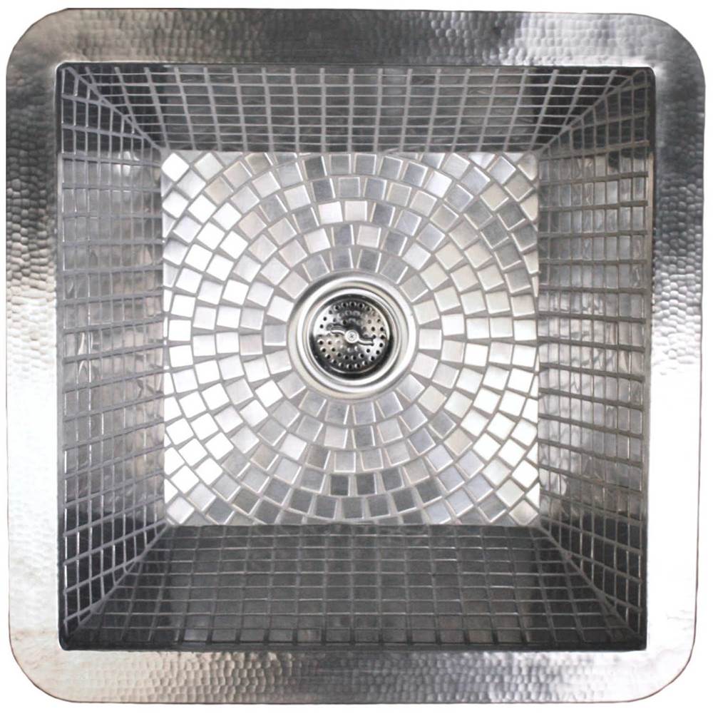 Henry Kitchen and BathLinkasinkUndermount Small Square Sink w/ Stainless Steel Mosaic Interior