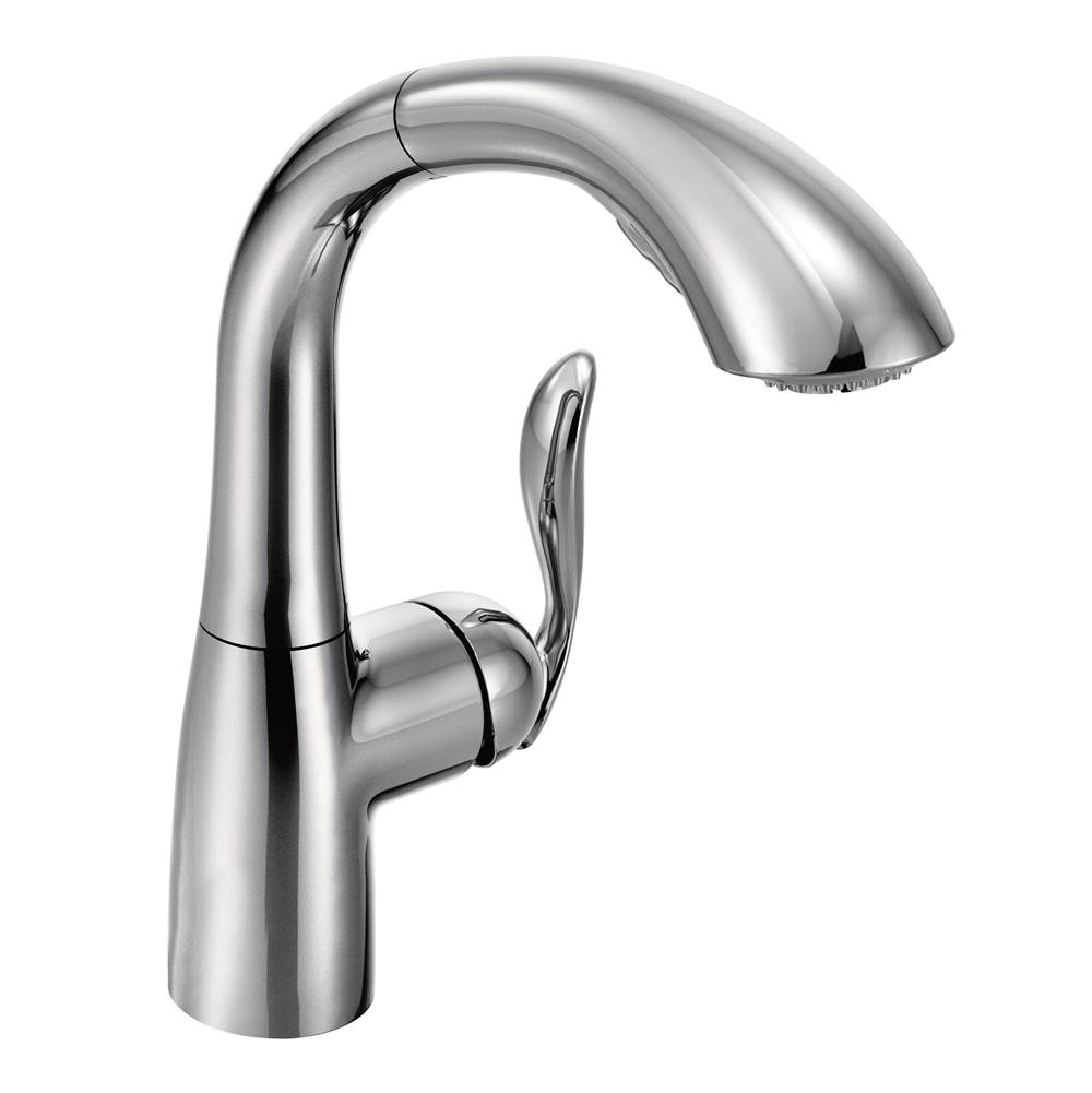 Henry Kitchen and BathMoenChrome one-handle pullout kitchen faucet