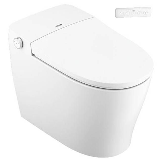Henry Kitchen and BathMoen3-Series Tankless Bidet One Piece Elongated Toilet Bidet System in White with Remote and UV Sterilization