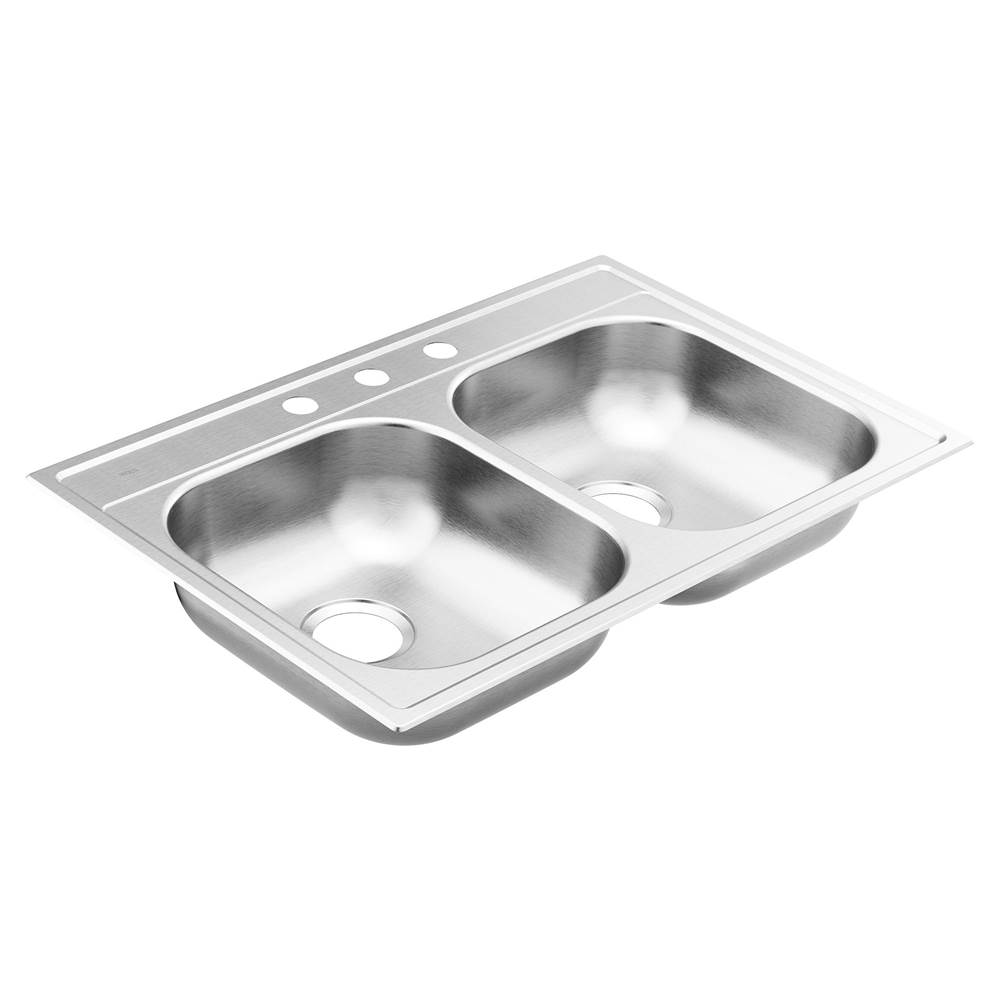 Moen Drop In Kitchen Sinks item GS202173BQ