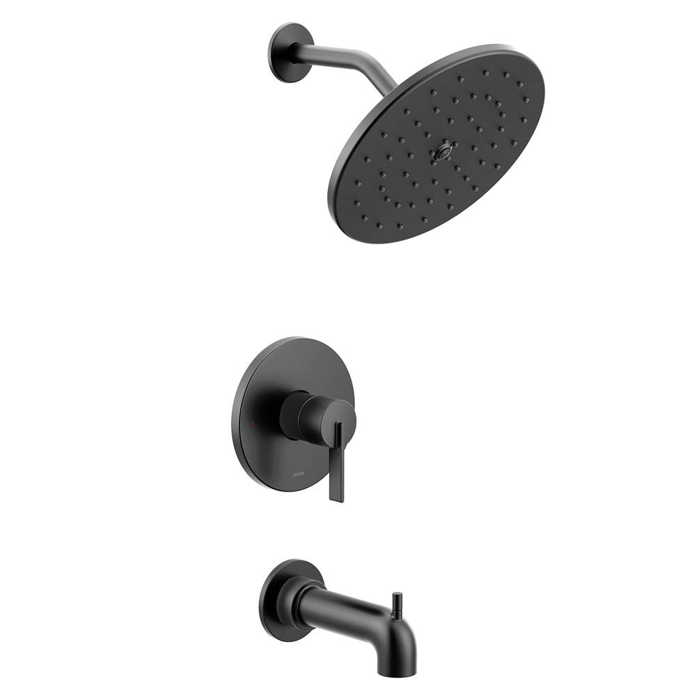 Henry Kitchen and BathMoenCia M-CORE 3-Series 1-Handle Tub and Shower Trim Kit in Matte Black (Valve Sold Separately)