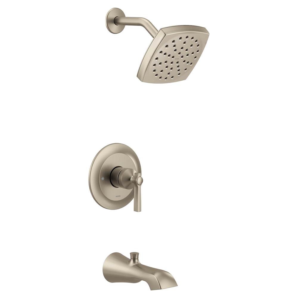 Henry Kitchen and BathMoenFlara M-CORE 3-Series 1-Handle Tub and Shower Trim Kit in Brushed Nickel (Valve Sold Separately)