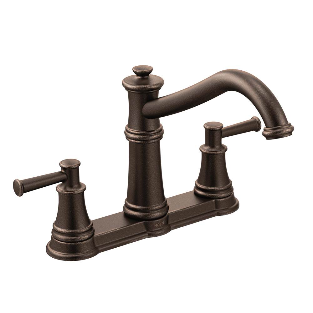Henry Kitchen and BathMoenBelfield Traditional Two Handle High Arc Kitchen Faucet, Oil Rubbed Bronze