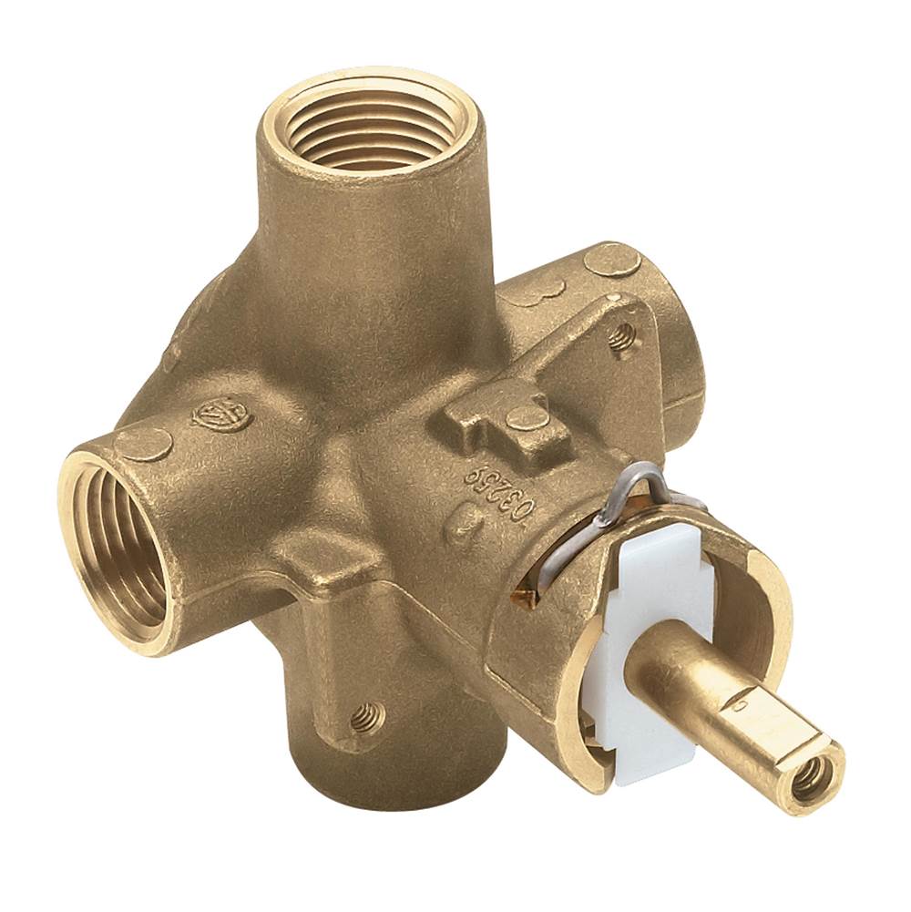 Henry Kitchen and BathMoenBrass Posi-Temp Pressure Balancing Tub and Shower Valve, 1/2-Inch IPS Connections