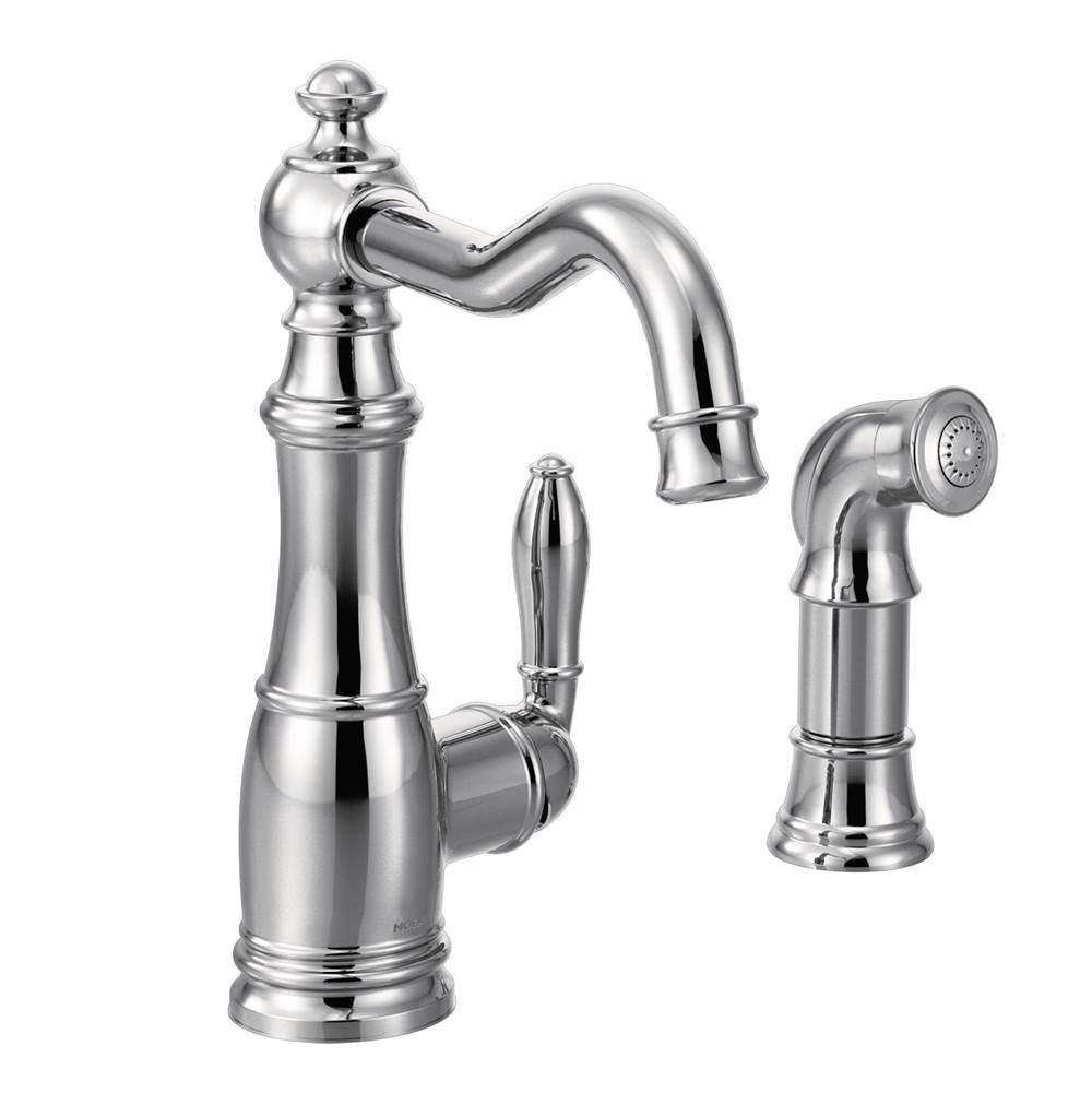 Henry Kitchen and BathMoenWeymouth One-Handle High Arc Kitchen Faucet, Chrome