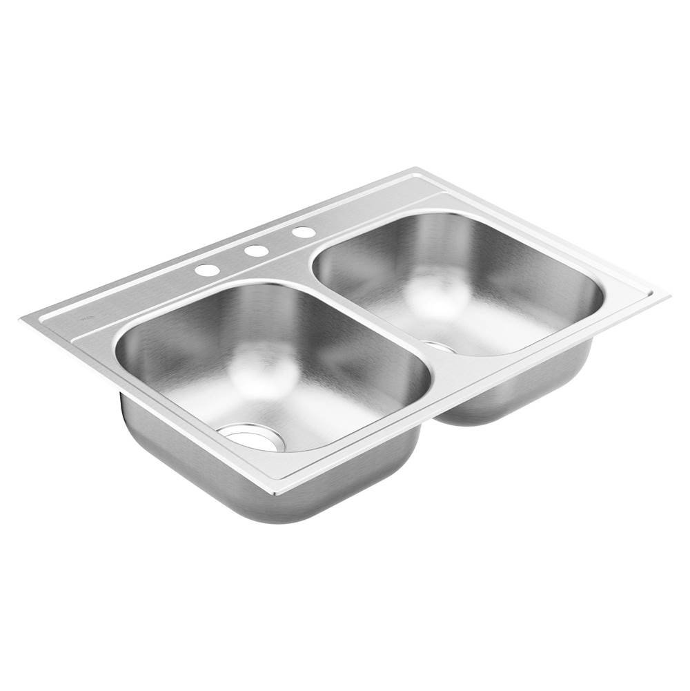Moen Drop In Kitchen Sinks item GS202153BQ