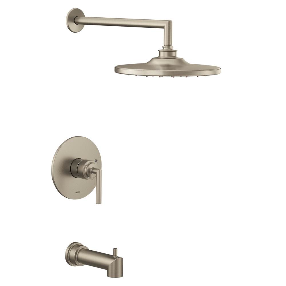 Henry Kitchen and BathMoenArris M-CORE 2-Series Eco Performance 1-Handle Tub and Shower Trim Kit in Brushed Nickel (Valve Sold Separately)