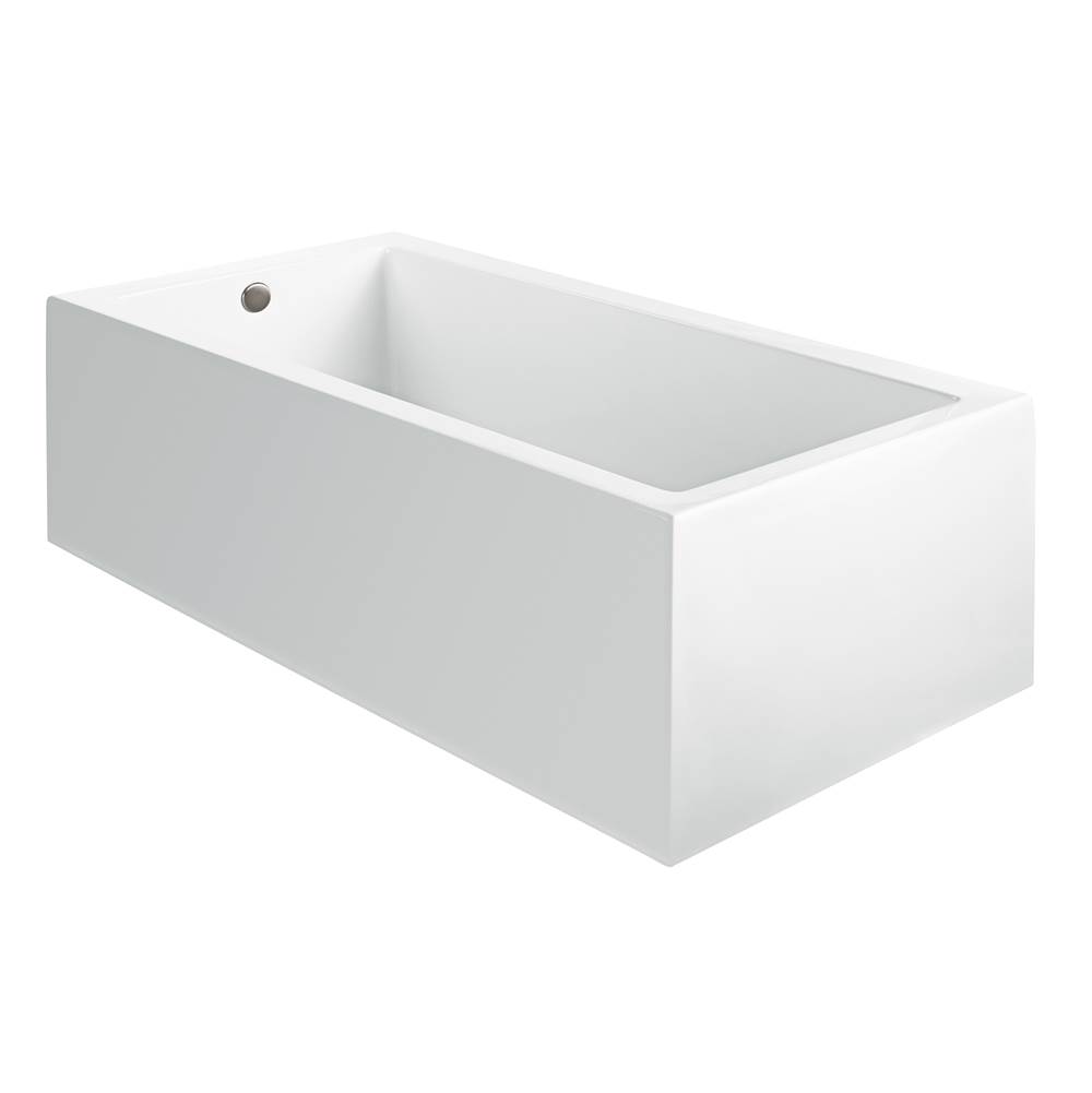 Henry Kitchen and BathMTI BathsAndrea 20A Acrylic Cxl Sculpted 1 Side Soaker - White (54X36)