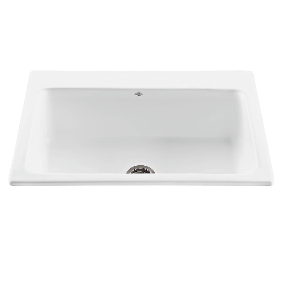 Henry Kitchen and BathMTI Baths33X22 WHITE SINGLE BOWL BASICS SINK-REFLECTION