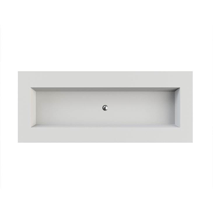 Henry Kitchen and BathMTI BathsPetra 5 Sculpturestone Counter Sink Single Bowl Up To 80'' - Matte Biscuit