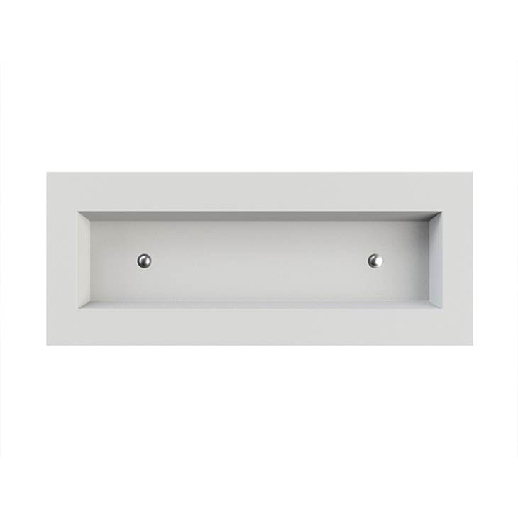 Henry Kitchen and BathMTI BathsPetra 6 Sculpturestone Counter Sink Single Bowl Up To 68''- Gloss White
